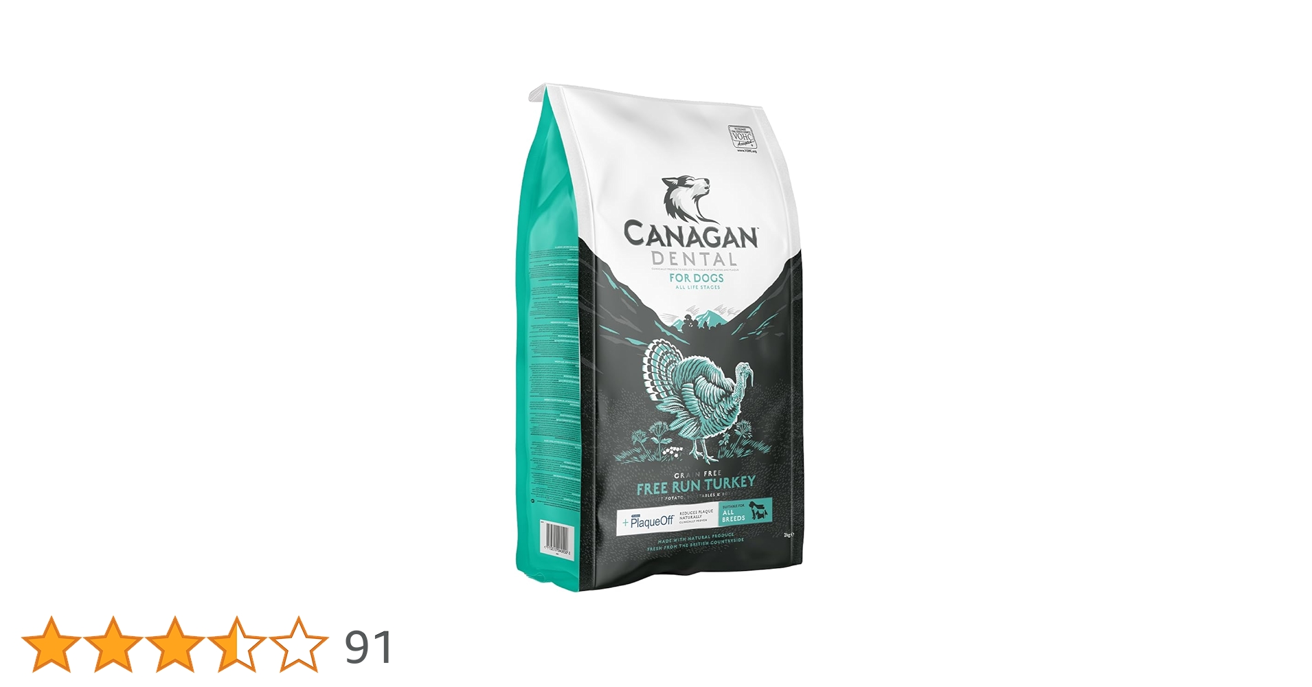 Amazon.co.jp: カナガン デンタルドッグフード (2kg) プロデン配合