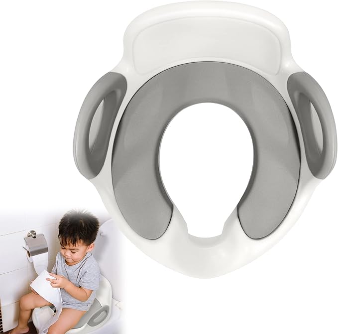 HENGMEI Potty Training & Step Stools,Seats HENGMEI Potty Training Toilet Seat for Kids Training Seat with Handle and Splash Guard, White