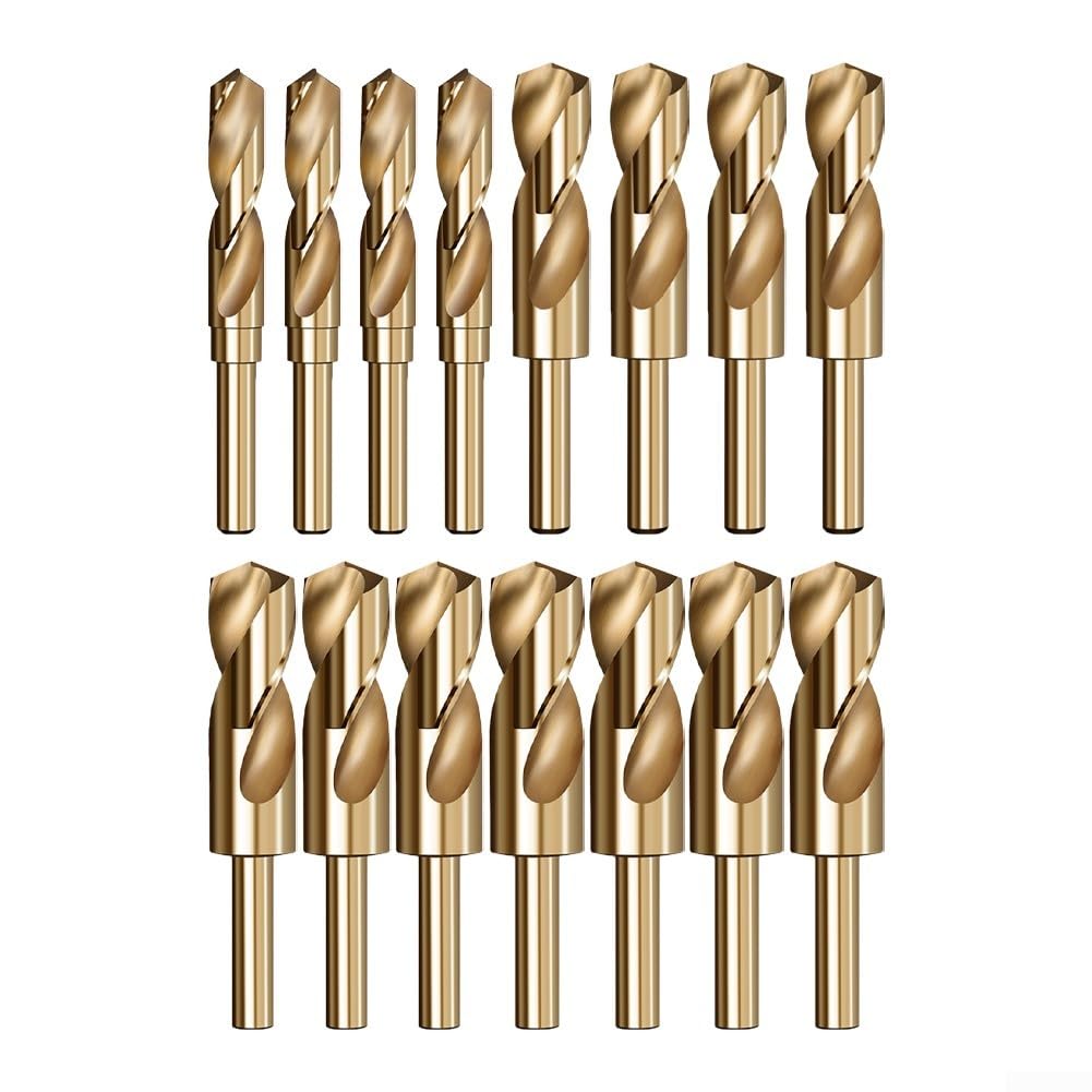 Kobalt-Bohrer, kleiner Schaft, 21 mm bis 35 mm, für Holz und Metall, mit präziser CNC-geschliffener Schneide und sicherer Schaftklemme (34 mm)