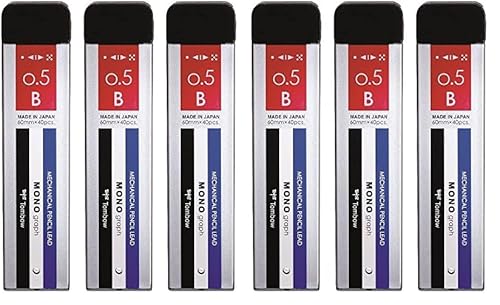 トンボ鉛筆 シャープ芯 0.5mm B (1本出し・まとめ出しのダブルガイドケース) MONO モノ グラフ MG ECG-320 (× 2)