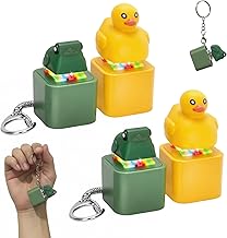 Frog Croaking Keychain, Realistic Animal Sound Maker for Stress Management, Portable Noise Maker for Office and Travel Use, Set of Four with Frogs and Ducks