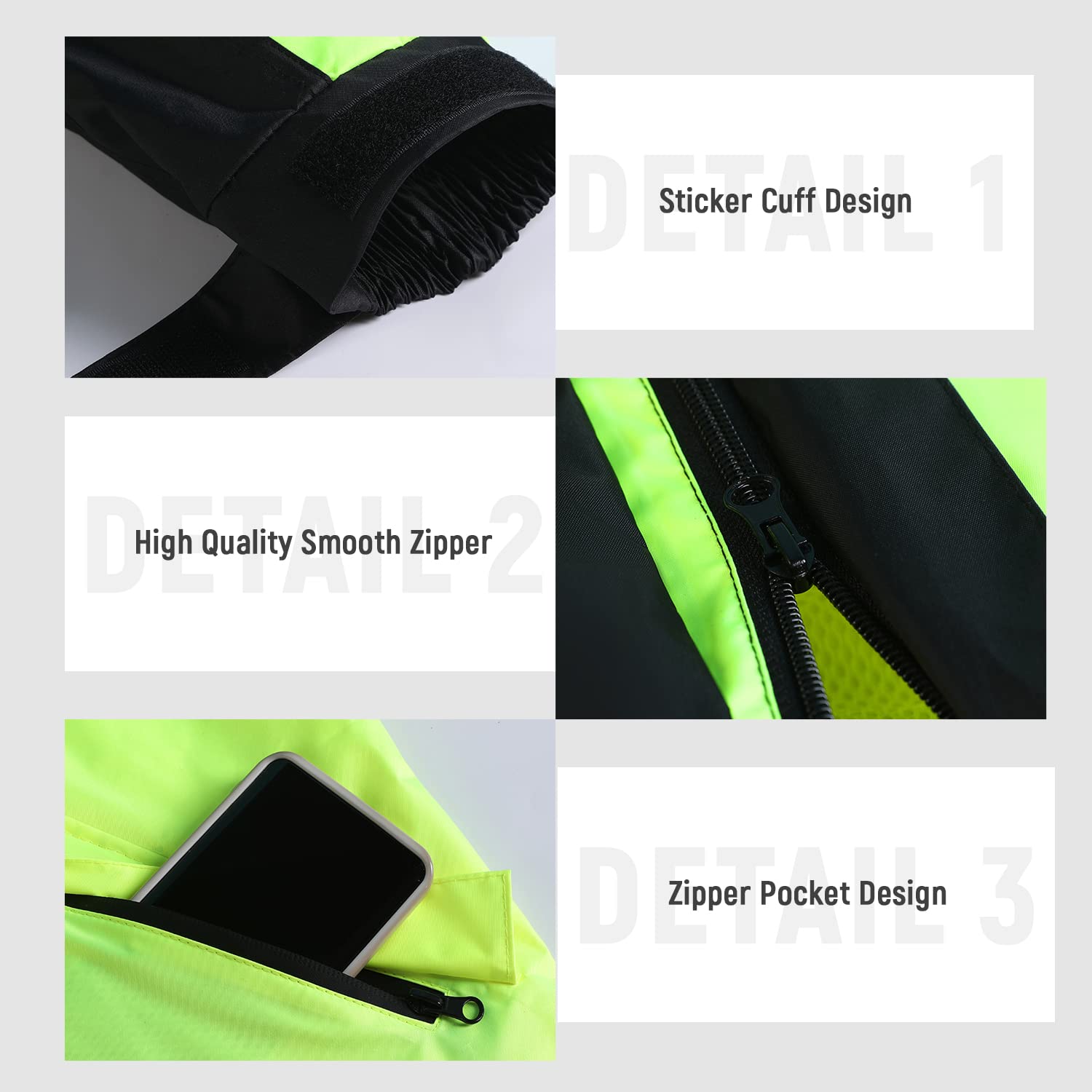 Hombres Impermeable Unisexo Impermeable Motocicleta Ciclismo Chaquetas con Capucha A Prueba de Viento Ropa Impermeable