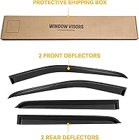 Vista 7 de Visera de ventana para Nissan Kicks 2018-2024, protectores de lluvia de salida de canal, deflectores de ventilación, protectores de viento y sombra