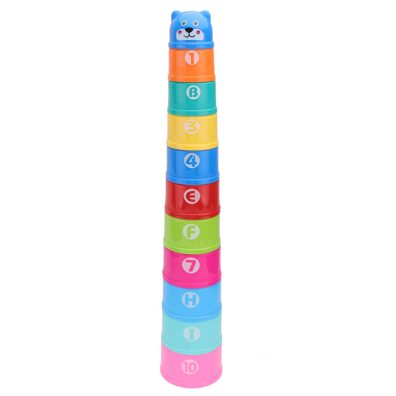TOYANDONA 11Pcs Stackable Cup Toy Roll Cups Kids Blocks Toy Kids Early Educational Toy