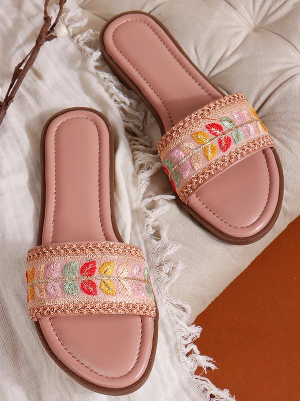 Image of Sukun DV 9004 Women's Lightweight Cushioned Flat Sandals Stylish Adjustable & Slip-Resistant Comfort for Girls & Ladies