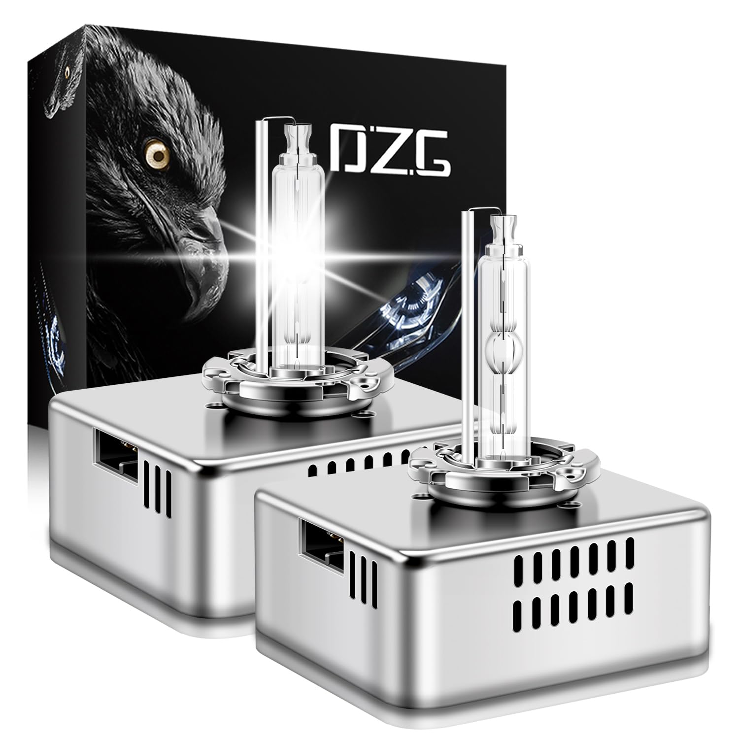 DZG D5S Xenon HID Lampadine per fari 35W Bianco puro 6000K Abbaglianti Anabbagliante, 2 Pezzi