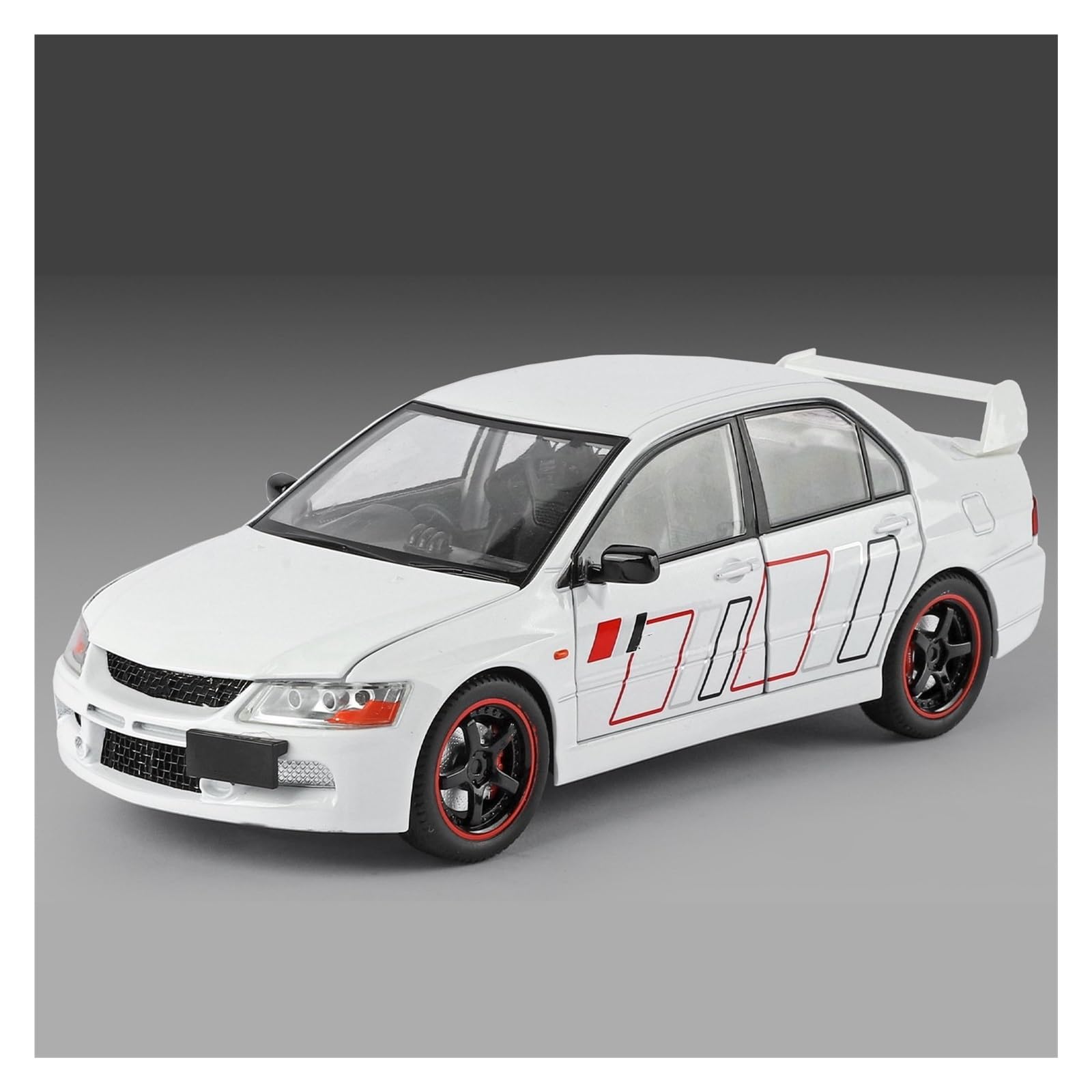 AUDSNI Die-Cast Diecast Car Model 1:24 For Mitsubishi EV09 Diecast Metal Alloy Car Model Collection(White)