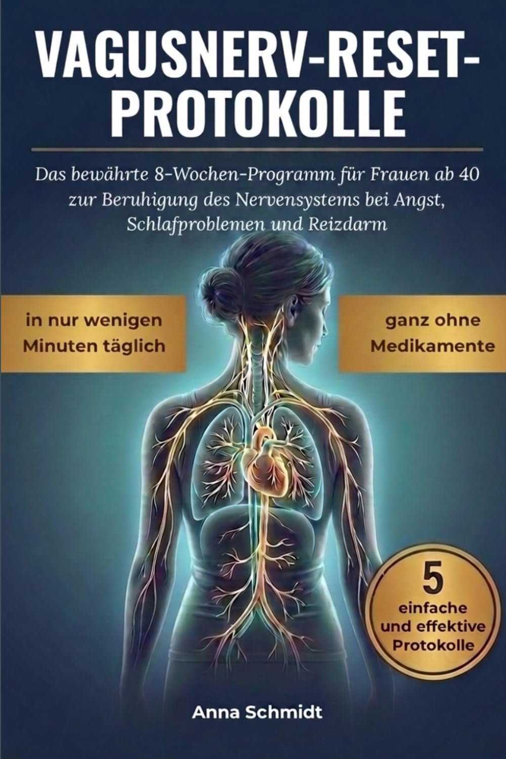 VAGUSNERV-RESET-PROTOKOLLE: Das bewährte 8-Wochen-Programm für Frauen ab 40 zur Beruhigung des Nervensystems bei Angst, Schlafstörungen und Reizdarm - ... Minuten täglich, ganz ohne Medikamente