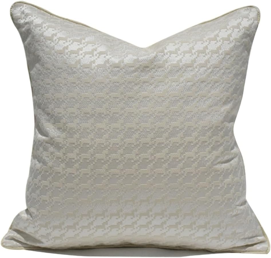 HBJWOV Living Room Bedroom Square Pillow Hotel Model Cushion Cover