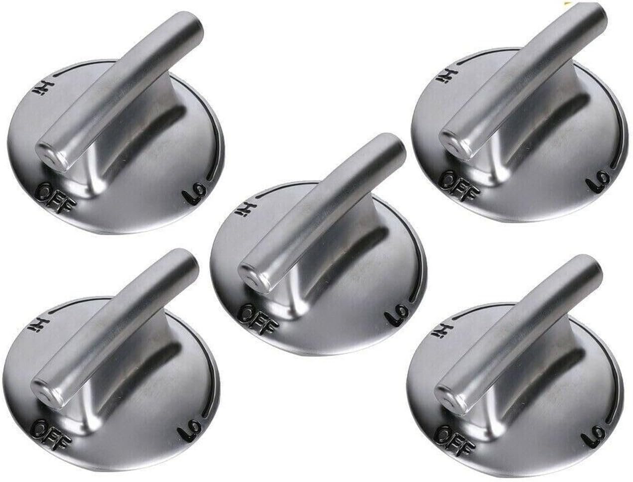 Replacement Part for 74010839 Burner Knob for Gas Range Cooktop PS2088183 AP4100128-5 Pack Multi-Purpose Appliance Repair Replacement Part Performance Restoration Maintenance Component KL0155