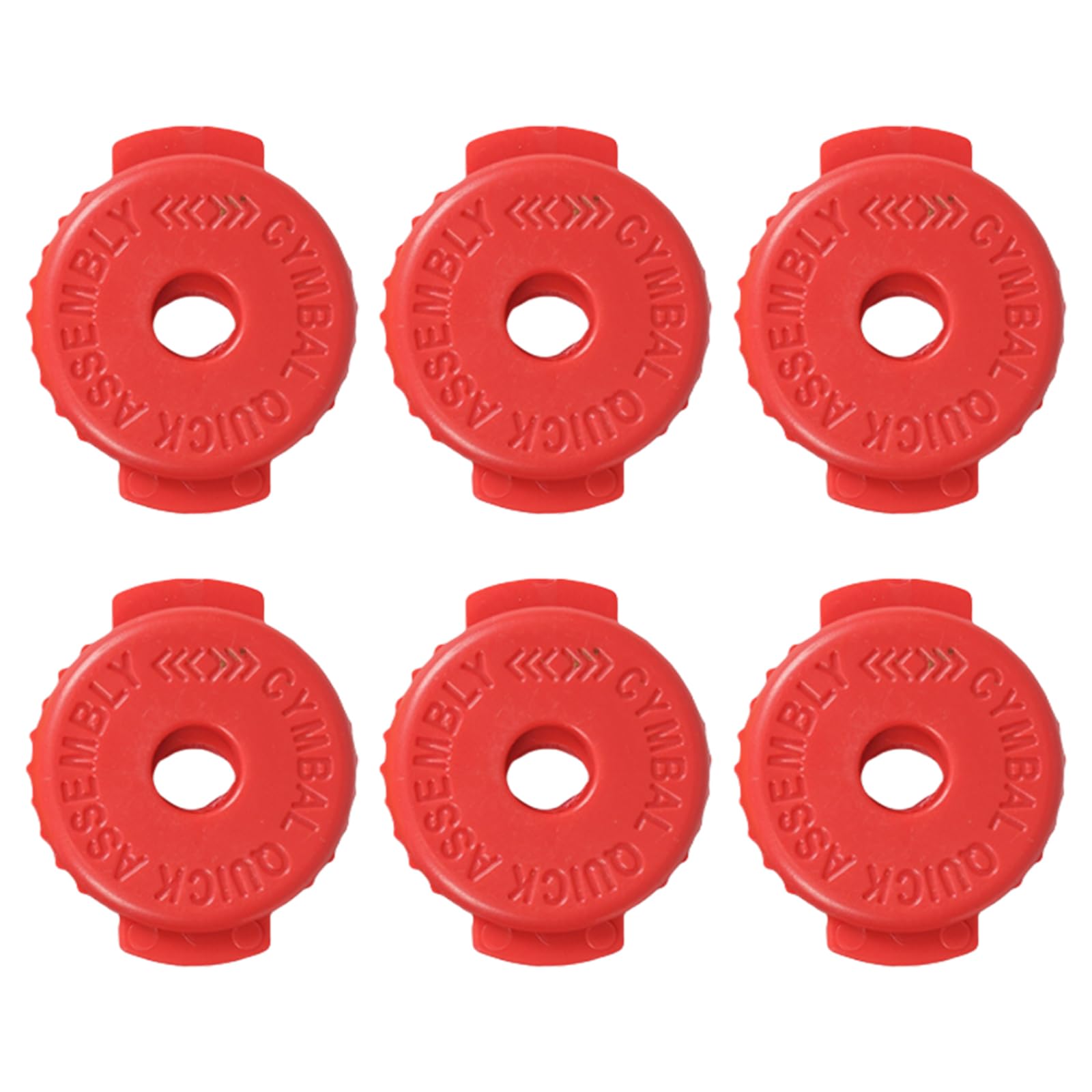yanwuwa Of 6 Quick Releasing Cymbals Nut Silicone Drum Parts Threaded Replacement Part Silicone Texture for Drum Cymbals Replacement Nut