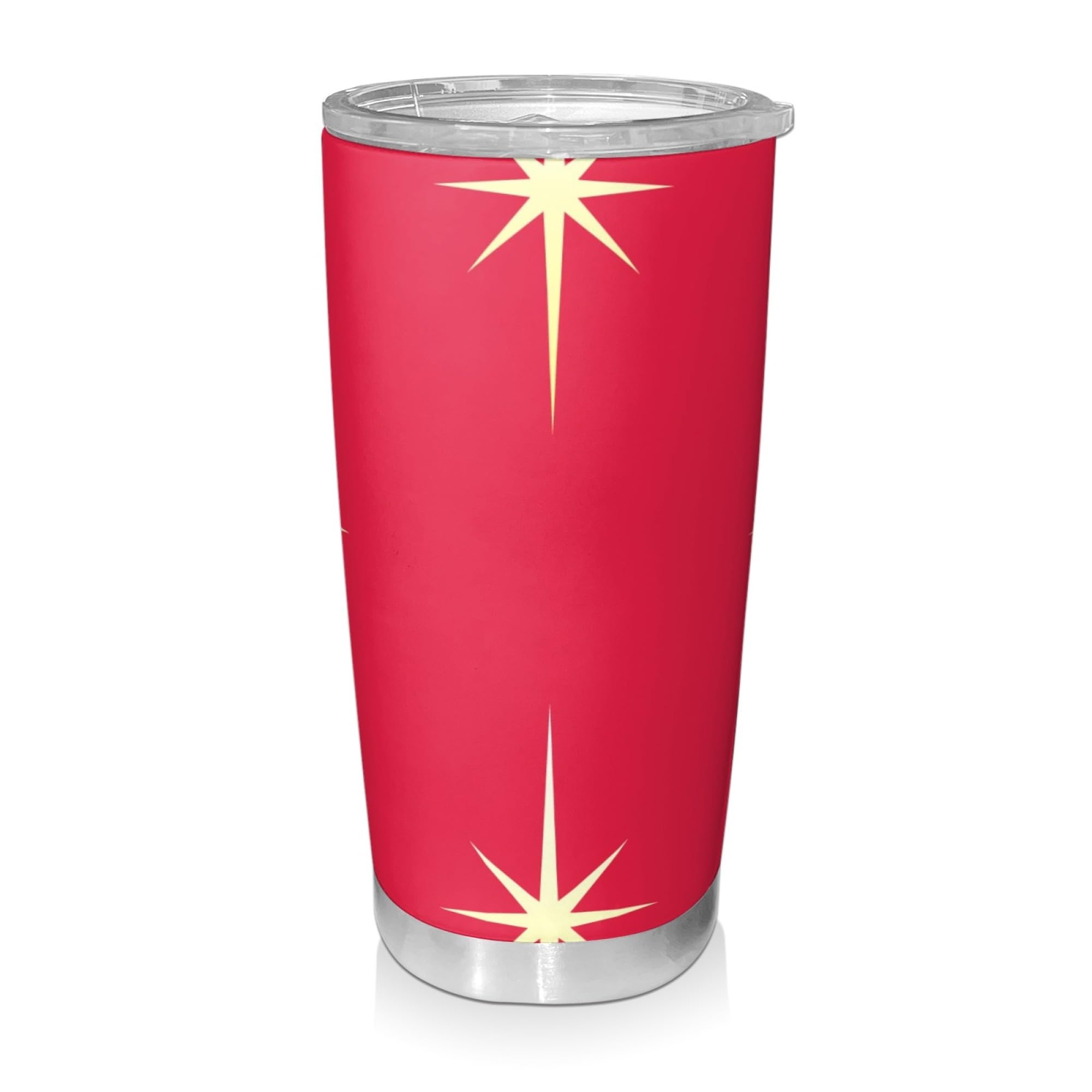 DARUIRONG Atomic Star Car Cup Tumbler with Lid Stainless Steel Travel Mug 20oz Coffee Mug Spill Proof Christmas Retro Double Wall Vacuum Insulation Water Bottle