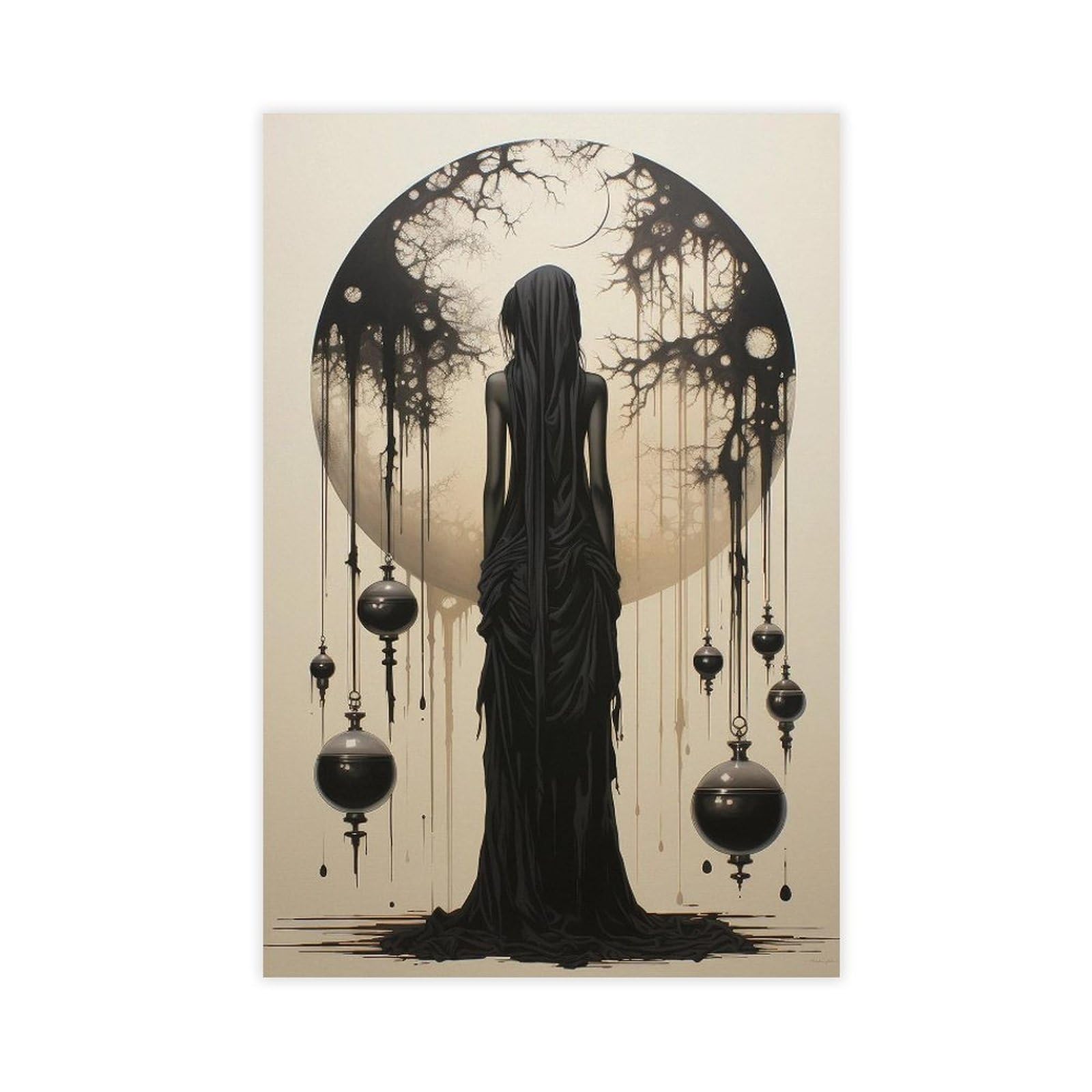 UTGN Goddess Hekate Canvas Canvas Poster Wall Art Print Picture Paintings 12x18inch(30x45cm)