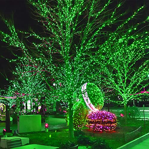 300 Led Halloween String Lights, 98.5Ft Christmas String Lights With 8 Lighting Modes, Waterproof & Connectable Mini Lights, Plug In For Indoor Outdoor Holiday Xmas Party Bedroom Decorations (Green) #TOP4