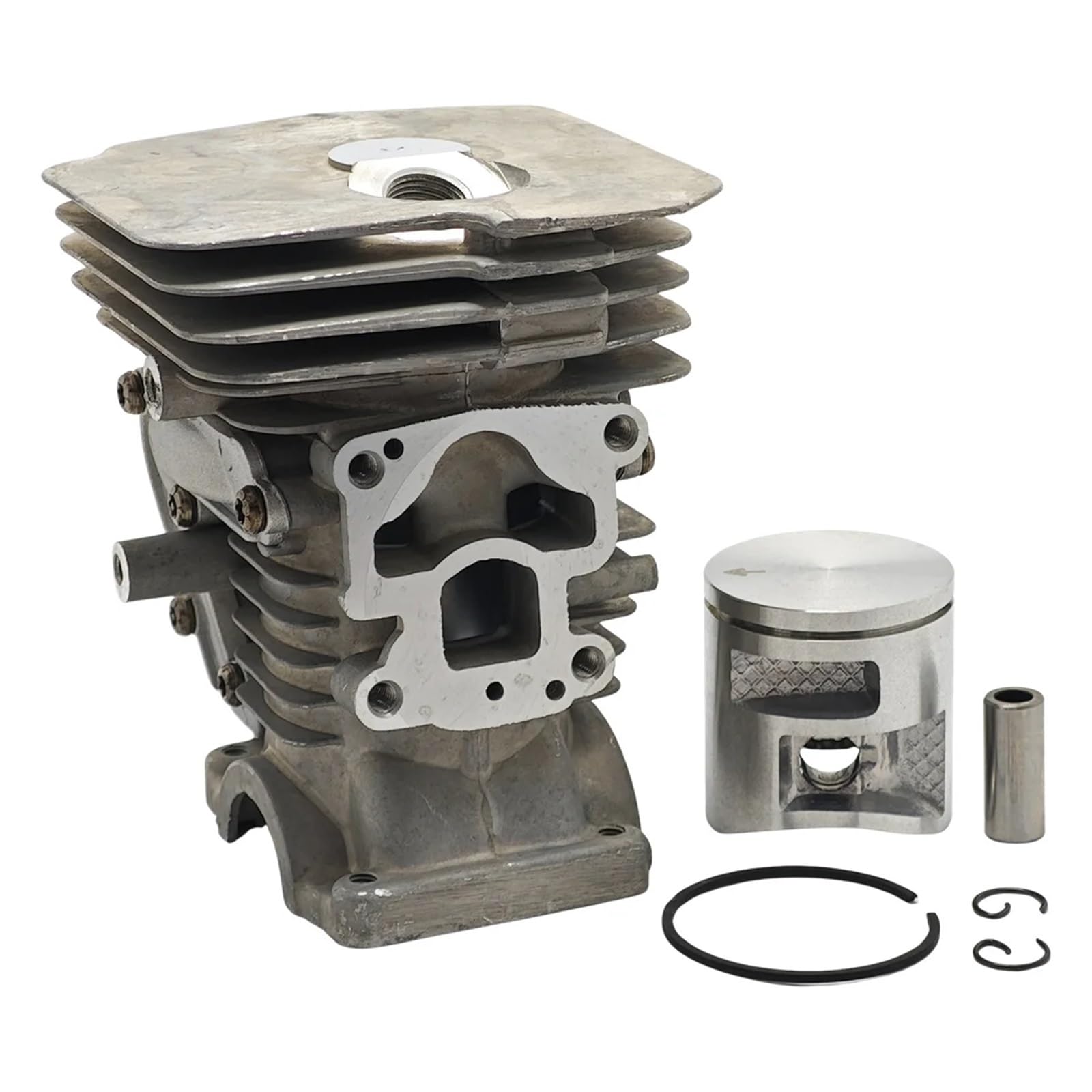 Compatible con Husqvarna 135, 140, 135E, 140E, repuesto de pasador de anillo de motosierra, piezas de repuesto, kit de junta de bujía de pistón de cilindro de 41 mm