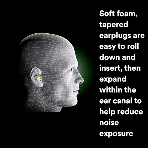 Miniatura 3 de 3M 312-1252, caja de 200 tapones para oído amarillos neón inalámbricos E-A-Rsoft, para protección del oído, en bolsa de poliéster de tamaño regular