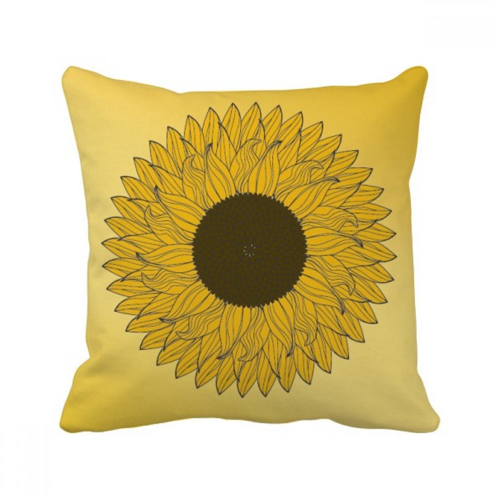 Coussin tournesol jaune pour sublimer la décoration de votre canapé de salon