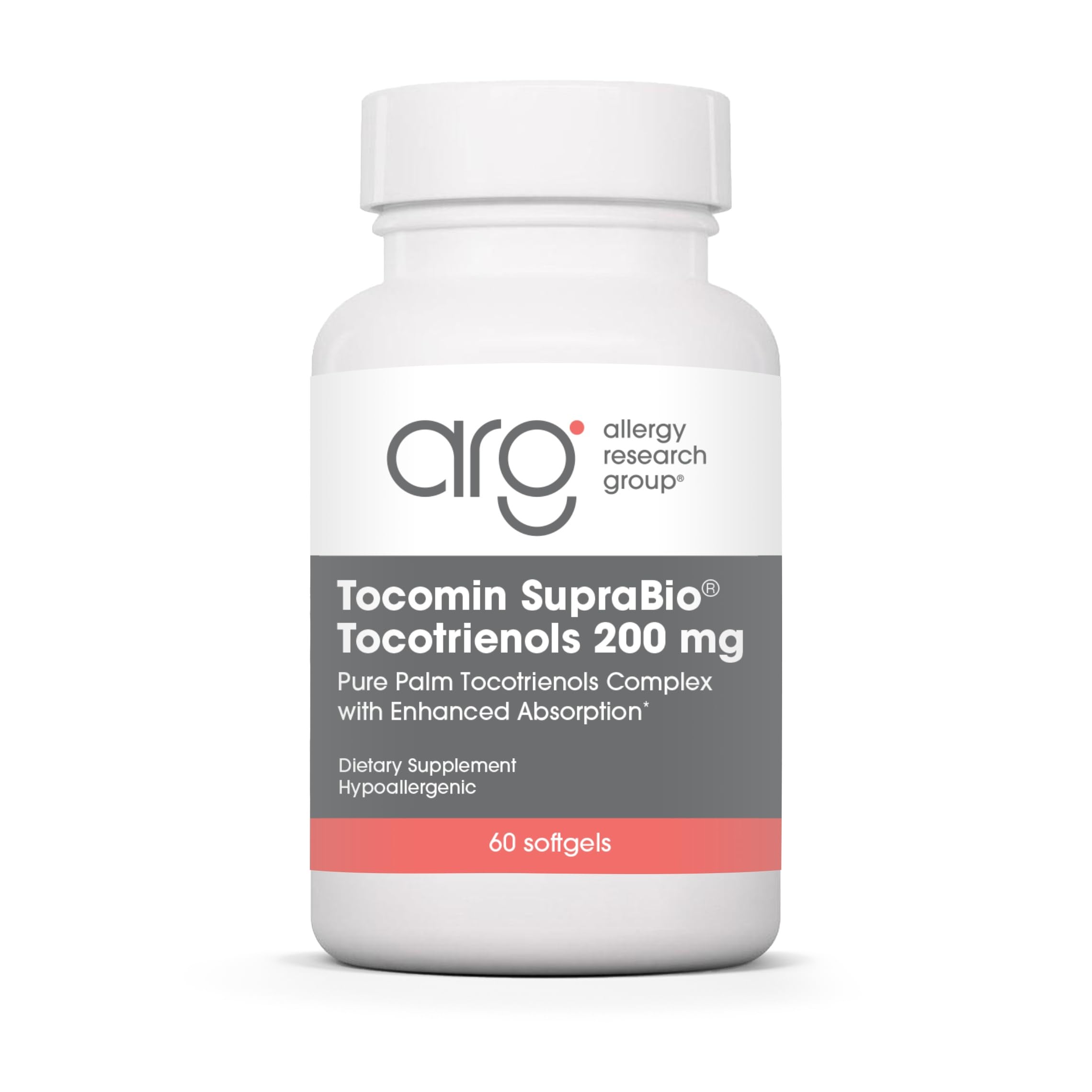 ARG Tocomin SupraBio Tocotrienols 200 mg, 60 Softgels