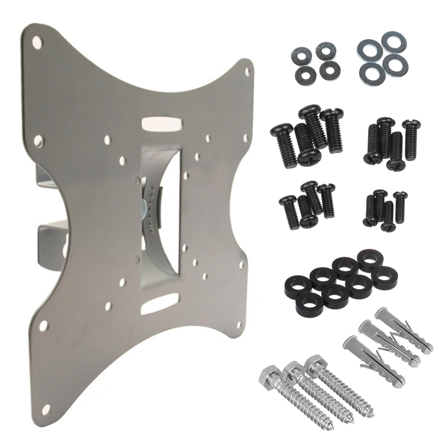 Maclean MC-501A Silver TV Wall Mount Bracket LCD LED Plasma 23" - 42" 30kg Steel VESA