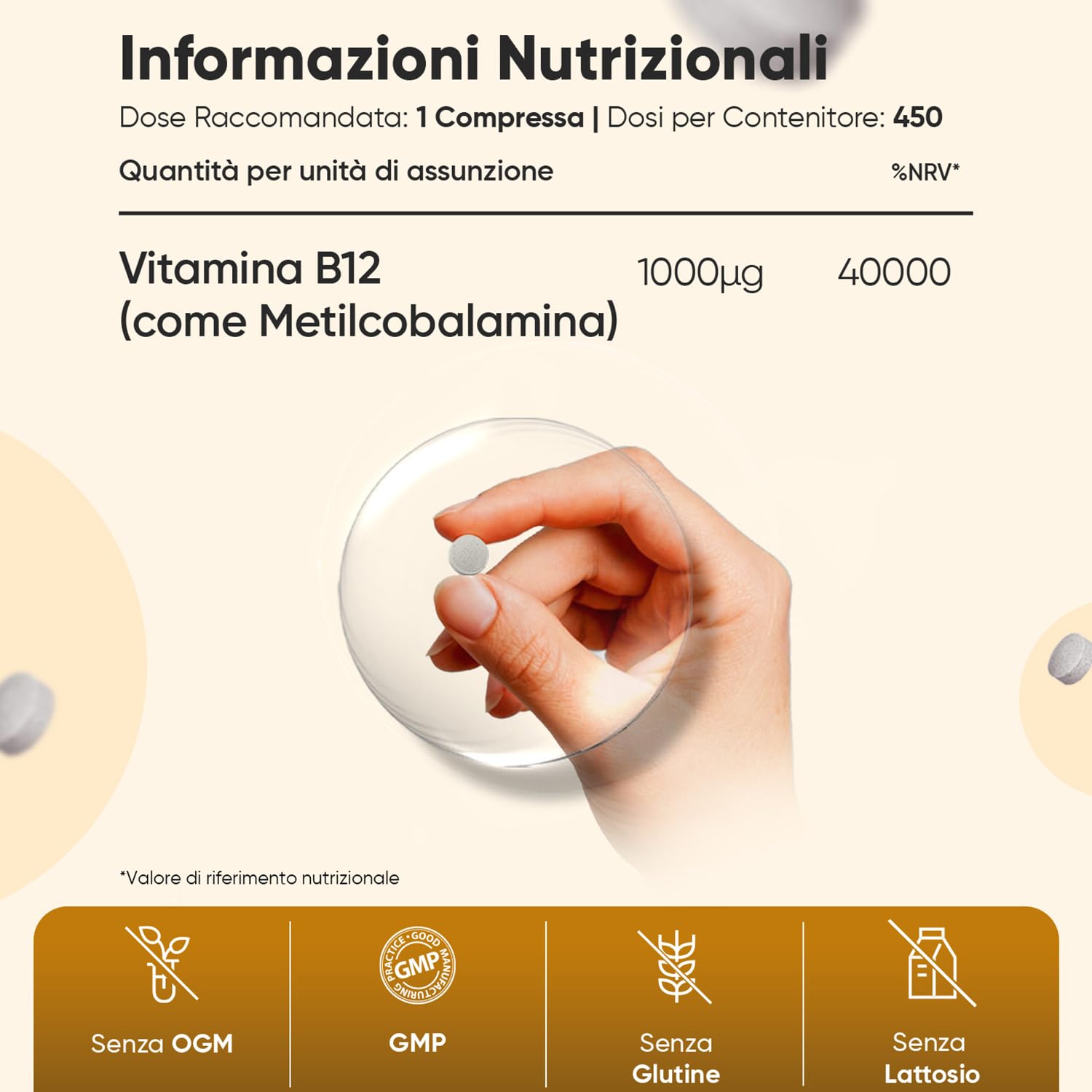 Vitamina B12 e Magnesio Zinco Calcio Bundle, 450 + 400 Compresse, 1 al Giorno Ciascuna (1+ Anno di Fornitura), Metilcobalamina 1000mcg, Calcio Magnesio Zinco Integratore con Rame e Selenio, Vegano