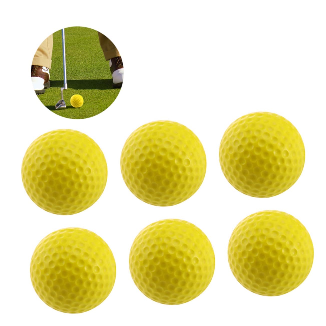 BESPORTBLE 36 Pz all'aperto palline da tennis in schiuma palline colorate giallo pu golf Palline elastiche sfere elastiche alte pratica pratica palla con la palla