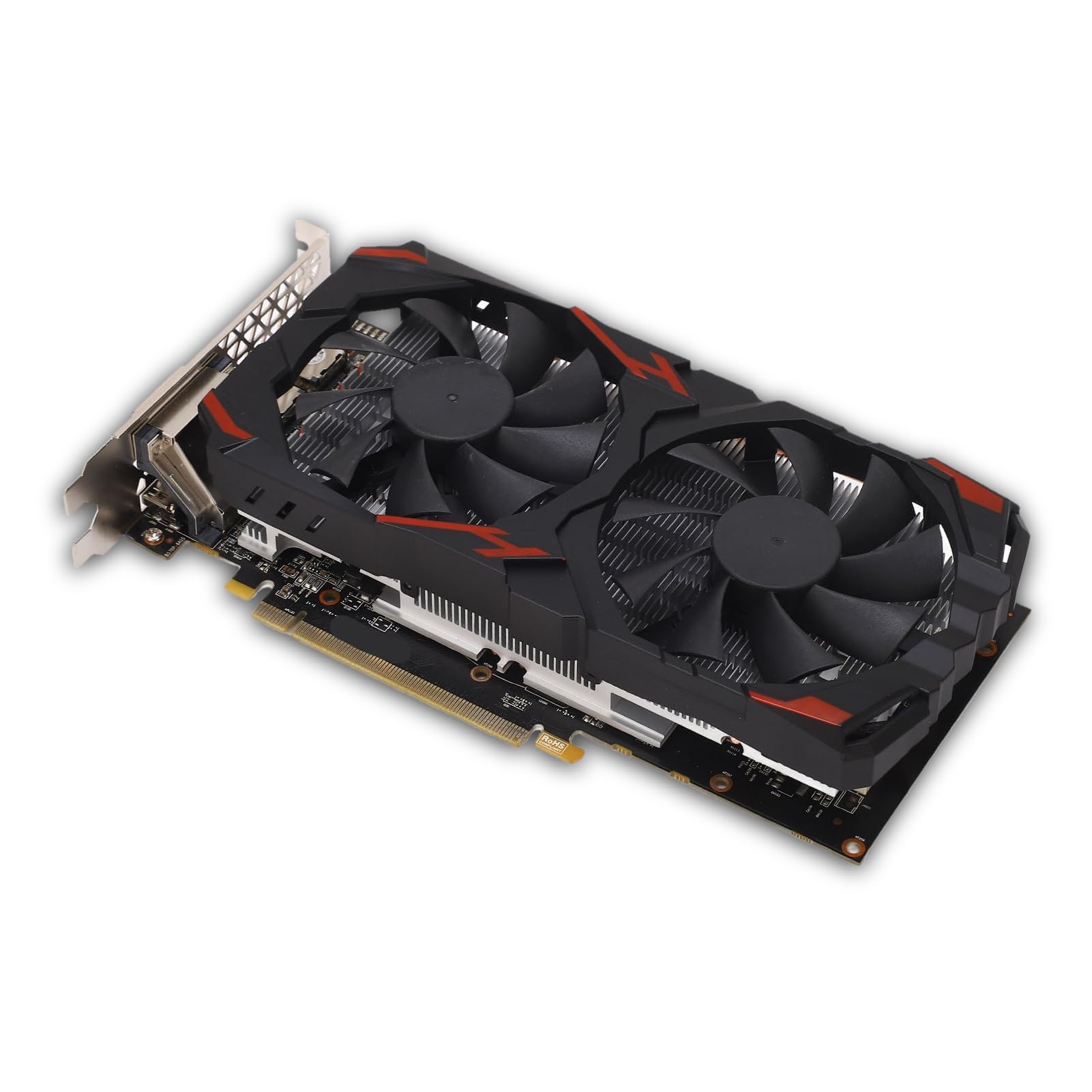 Dpofirs RX 580 8 GB 256BIT Gaming-Grafikkarte mit Zwei Lüftern für Desktop-PCs, Plug-and-Play, Effizient und Leise, Einfache Installation, Stabil und Langlebig (580 8G D5)