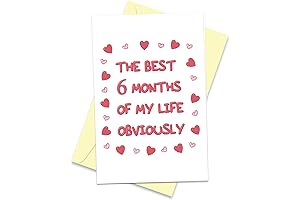 Celebrate Half a Year of Love: Anniversary Card for Special Someone