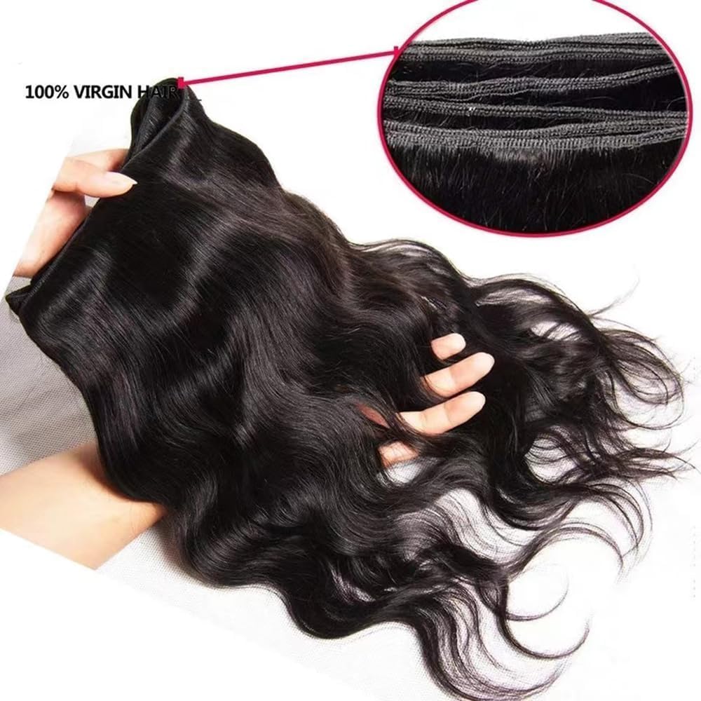 14/14/14 Brazilian body wave human hair bundles Brazilian Virgin Remy Body Wave Hair Bundles - 10 12 14 Inch  main image 3