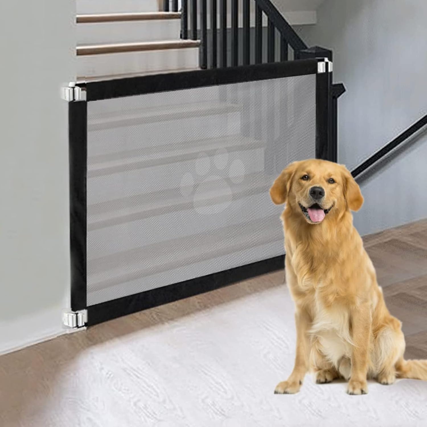 Dog Gate.Pet Gate.Doggy Gates for Inside.Fence Thickened Metal Tube Fixing Suitable