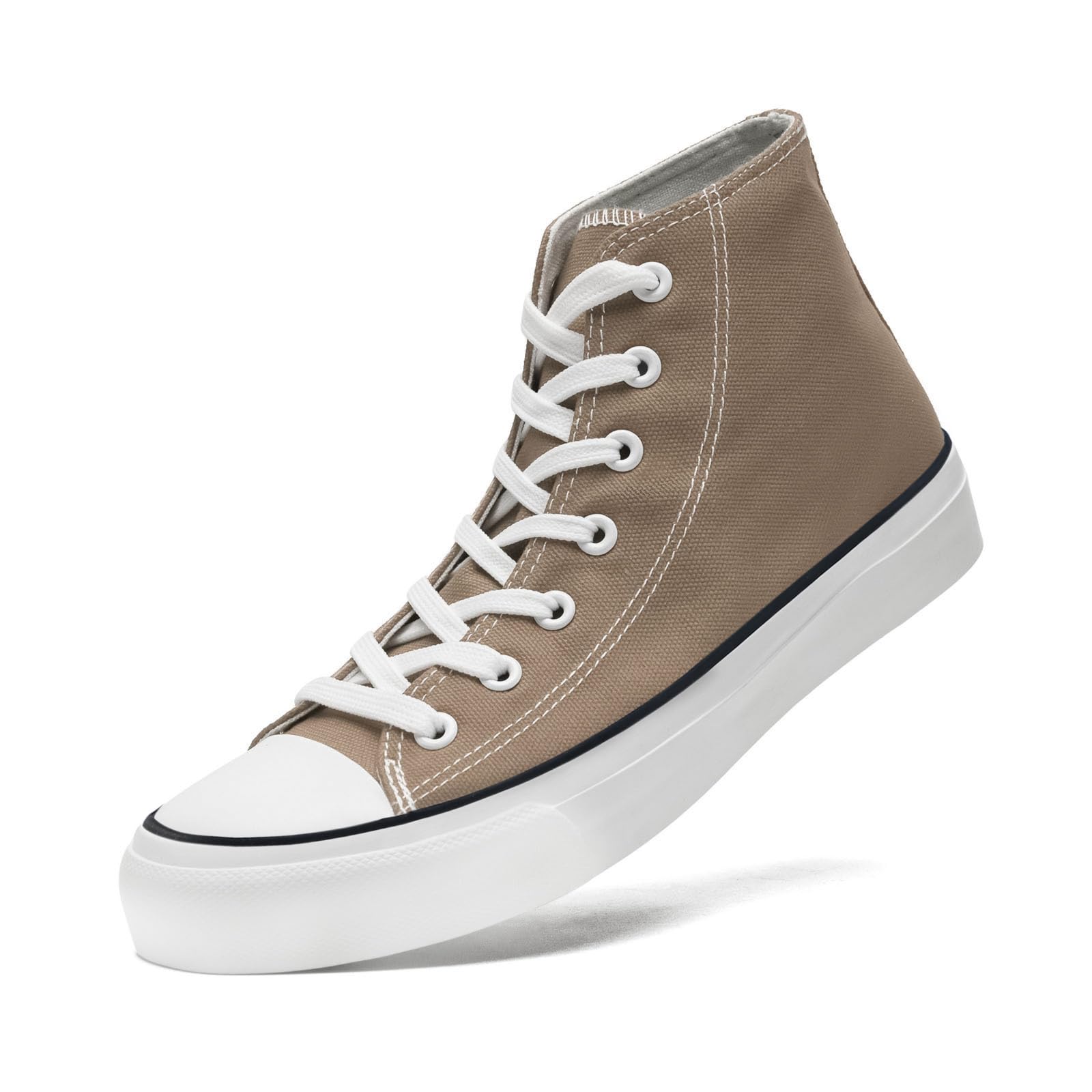 sharllen High Top Sneakers Damen Canvas Stoffschuhe Freizeit Turnschuhe | Leicht Atmungsaktive rutschfest Stoff Schuhe Leinenschuhe Segeltuchschuhe