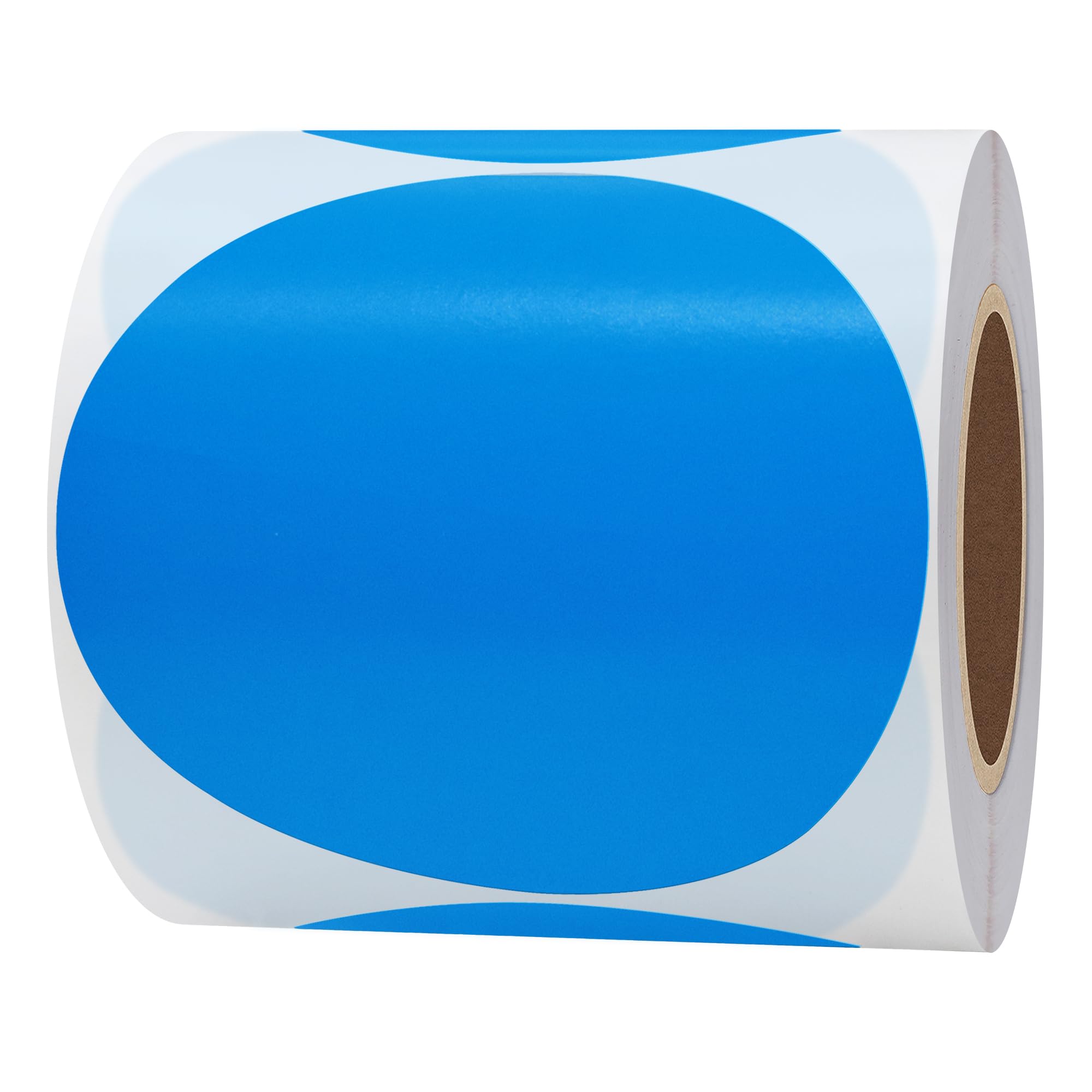 Hylabelest Round Direct Thermal Labels for UPC Barcodes Self-Adhesive Address Shipping Thermal Stickers (Deep Blue, 3 inch) โ image 1