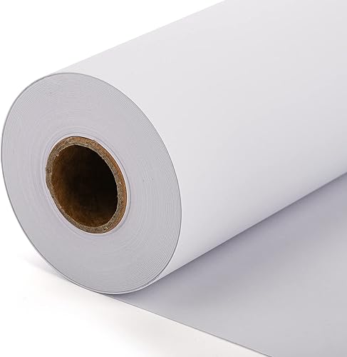 Miniatura 3 de SOUJOY Paquete de 6 rollos de papel de caballete, rollo de papel de dibujo para niños, 12 pulgadas x 82 pies, papel blanco reciclable para artes y