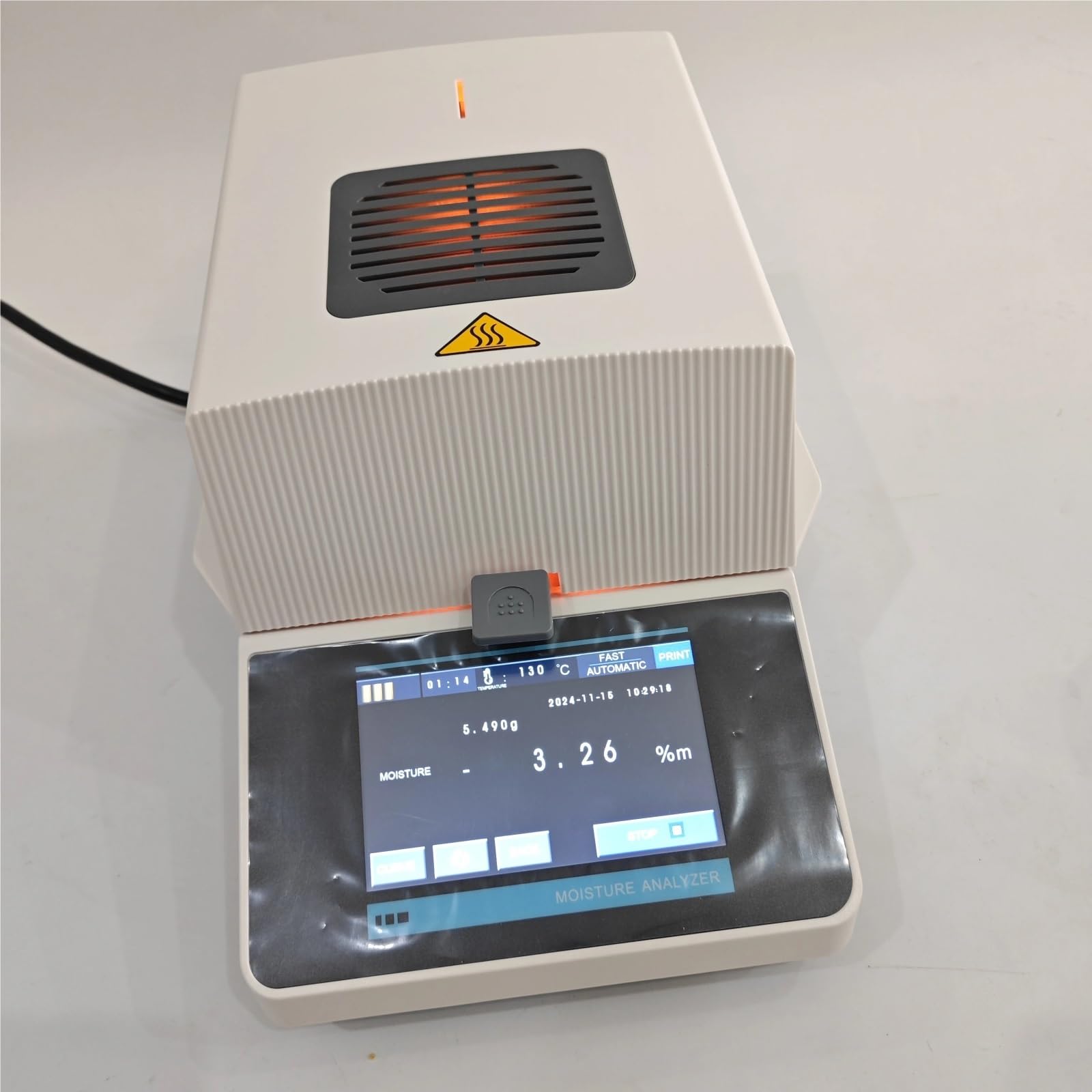LNHHG Automatic Halogen Heating Moisture Meter Analyzer Tester Tea, Grain, Feed, Corn, Food, Plastic(110g/0.005g)