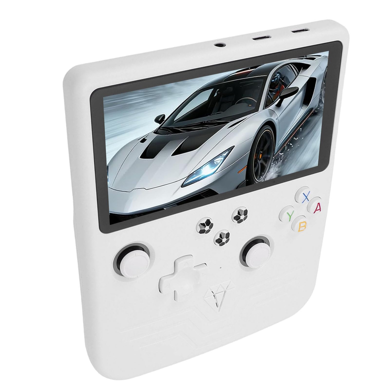 Generic Console di Gioco Portatile retrò Schermo Open Source da 6 Pollici con Batteria a Lunga Durata per Titoli retrò 3D 1 X Console di Gioco (WHITE)