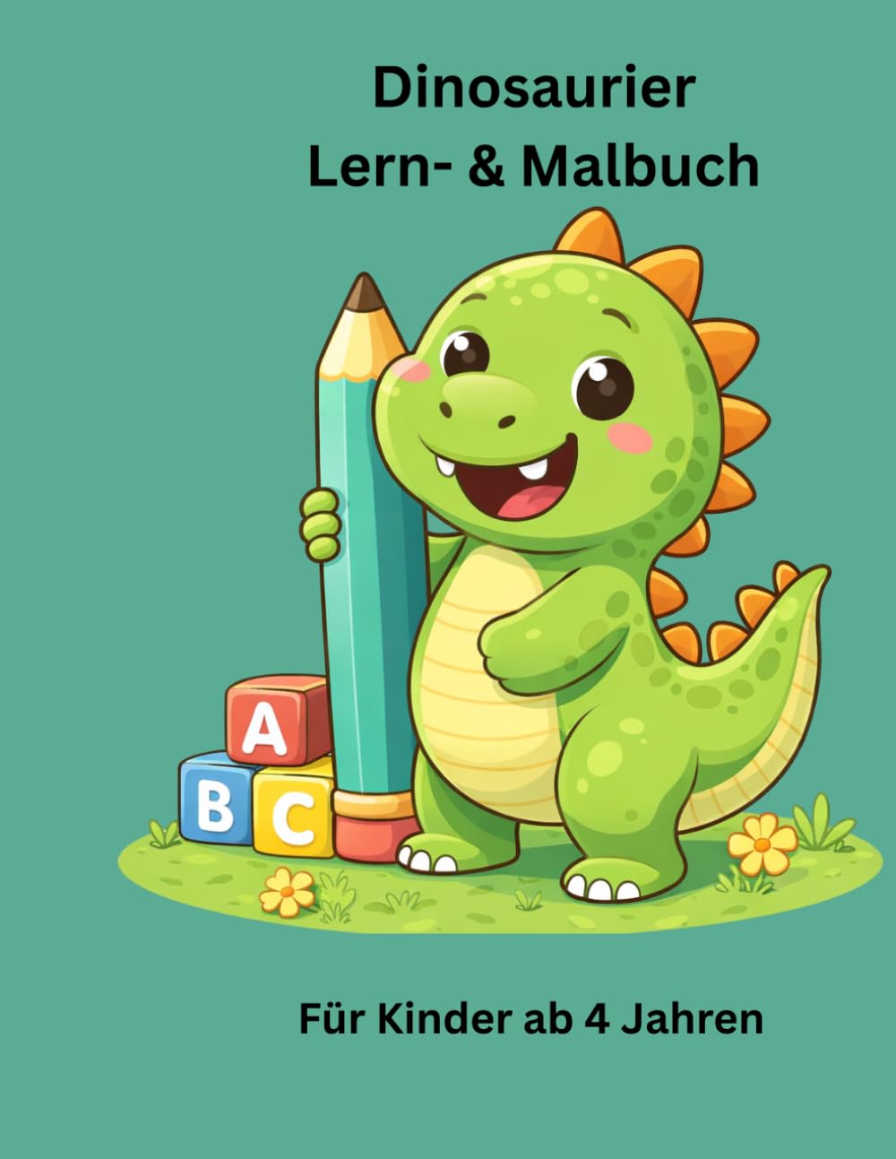 Dinosaurier Lern- & Malbuch für Kinder ab 4 Jahren: Malen, Schreiben & Zählen lernen mit Dinos