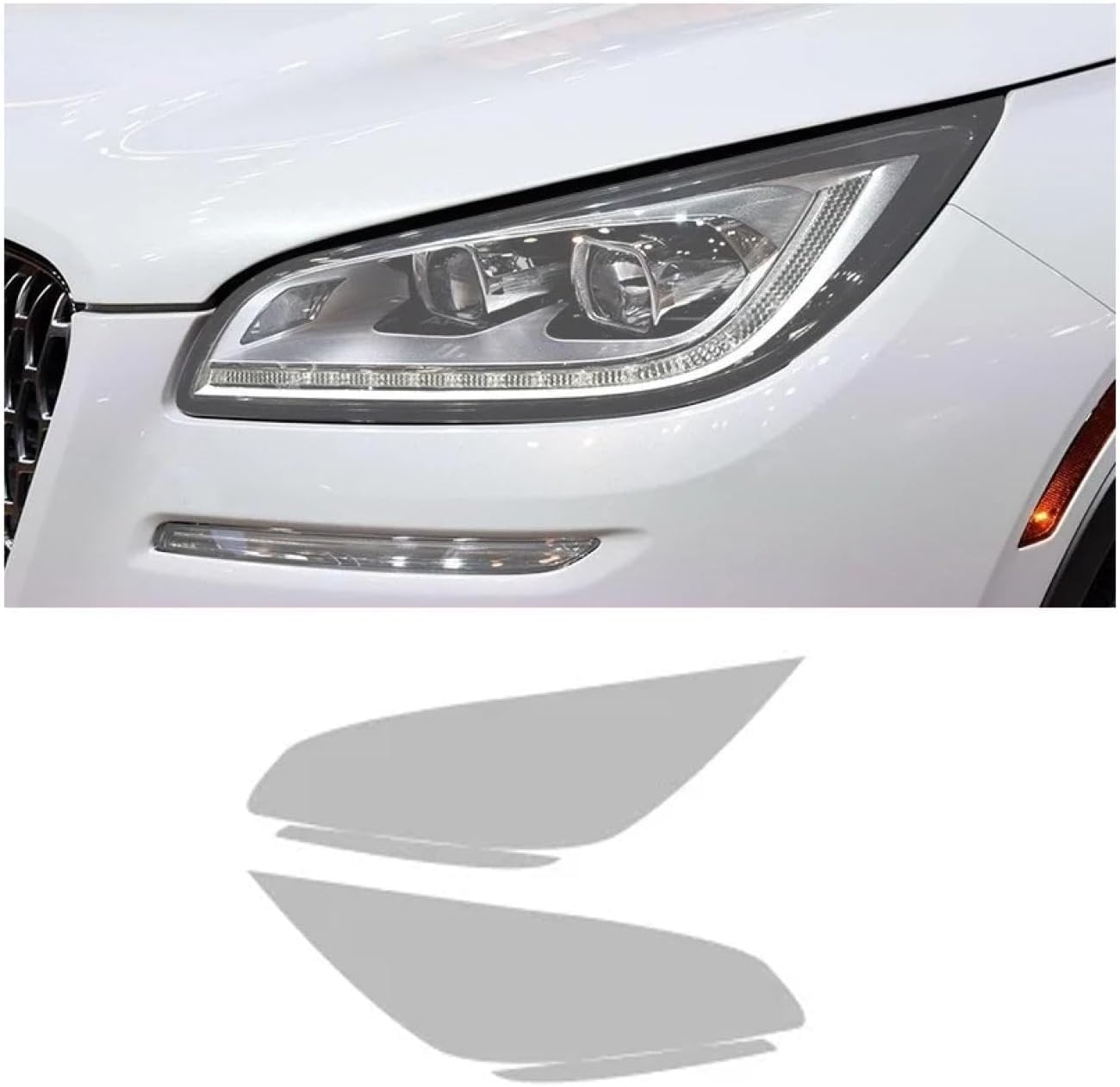 SamLng Car Front Light Film For Corsair 2019 2020 Car Headlight Protective Film Car Front Headlamp Protection film car Lights Film headlight anti-scratch Non-Yellowing protective film