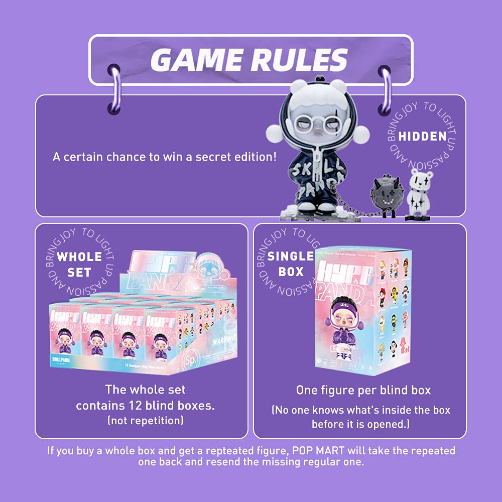 Amazon.co.jp: POP MART Skullpanda Hypepanda-1個 ブラインドボックス