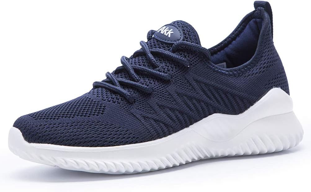 Akk - Tenis para caminar ligeros de espuma viscoelástica para gimnasio viajes o trabajo informales para mujer