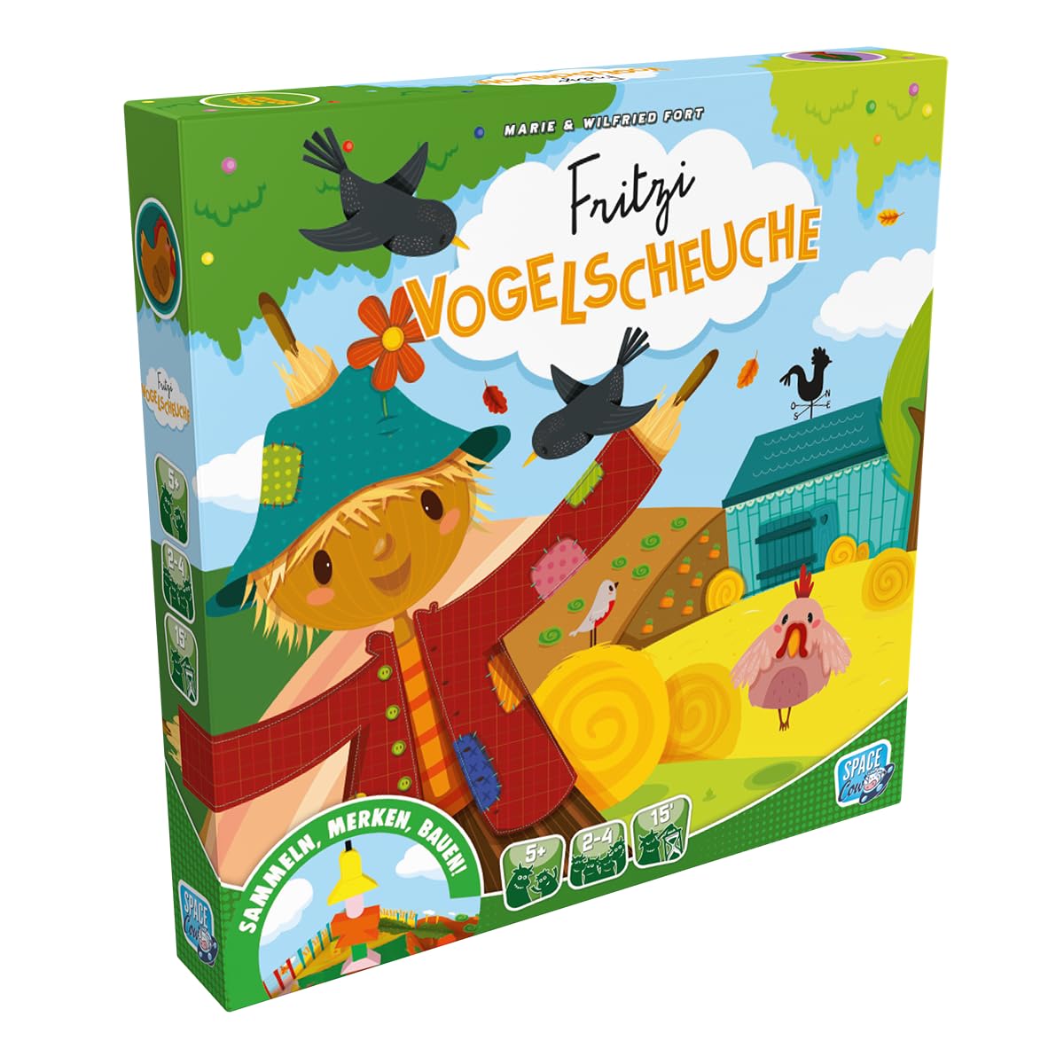Juego de niños cooperativo Asmodee Fritzi Espantapájaros para toda la familia 5