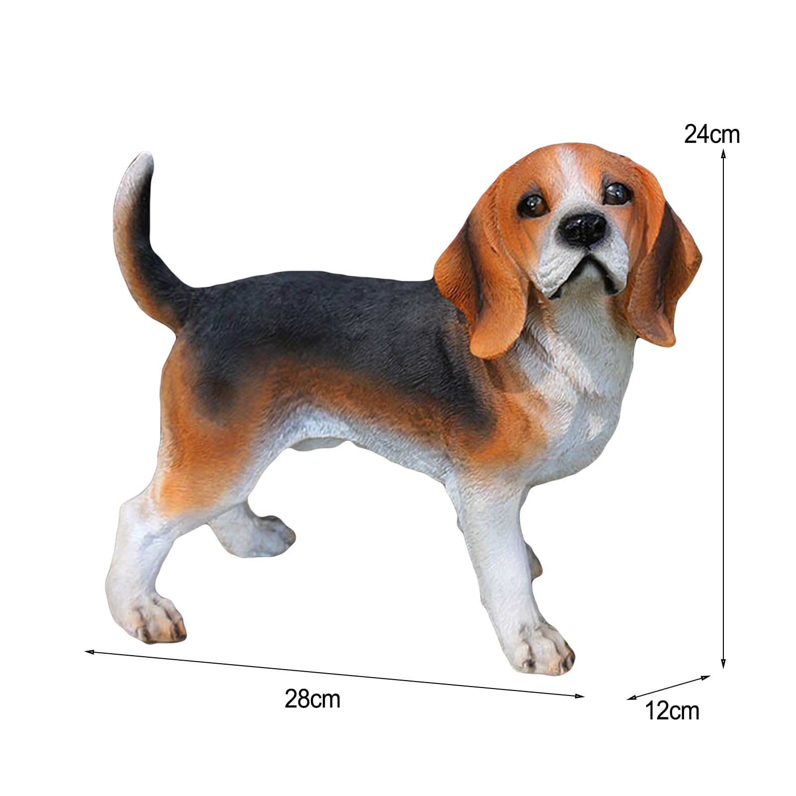 Ozdoby Ogrodowe W Kształcie Psa, Figurka Beagle Na Zewnątrz, Wodoodporna Rzeźba Z Żywicy Na Taras, Balkon, Trawnik, Dekoracje Pamiątkowe Dla Psów