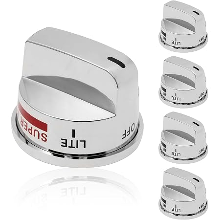 Amazon.com: M Motico Upgrade Metal EBZ37189611(4pcs) Gas Stove Knobs ...