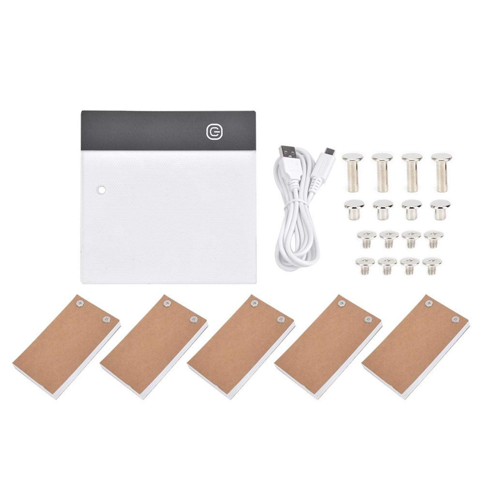 Flipbook Starter Kit, Kit Flipbook, Lavagna Led Da Disegno a Mano, Tracciante Scatola Luminosa a Led, Scheda Tablet Con Luce Led Regolabile Con Alimentazione Usb, Kit Iniziale Per Flipbook(USB)