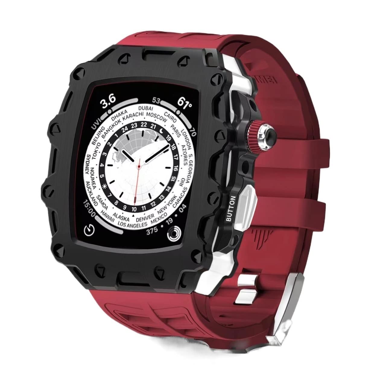 Kit de modification Apple Watch cadre métal pour éviter les rayures boîtier 44 45 mm - 8