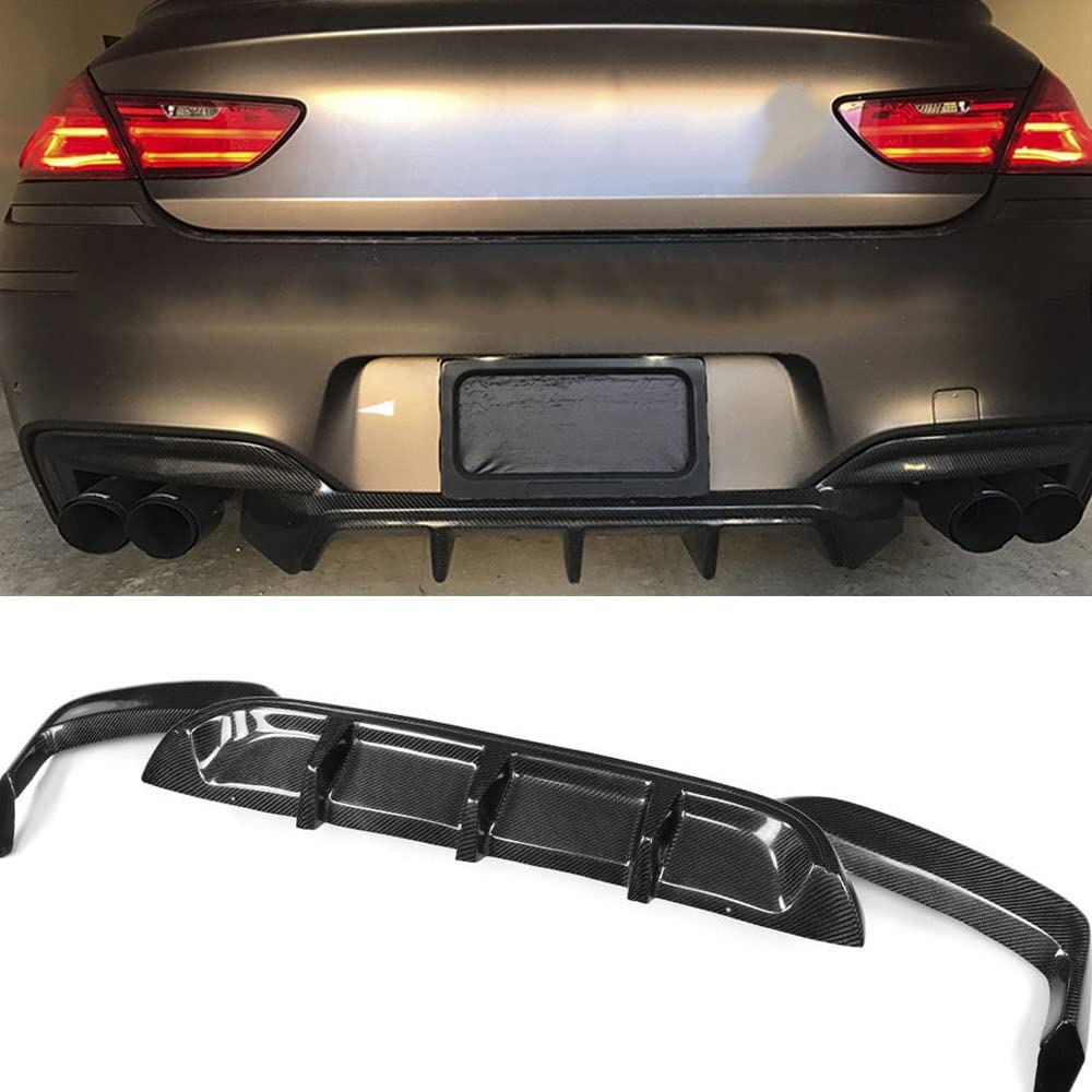 Dla BMW Serii 6 F06 F12 F13 M Sport M6 Kabriolet 640i 650i 2012-2016 Samochód Dyfuzor Tylnego Zderzaka Z Włókna Węglowego Spoiler Deflektor Splitter