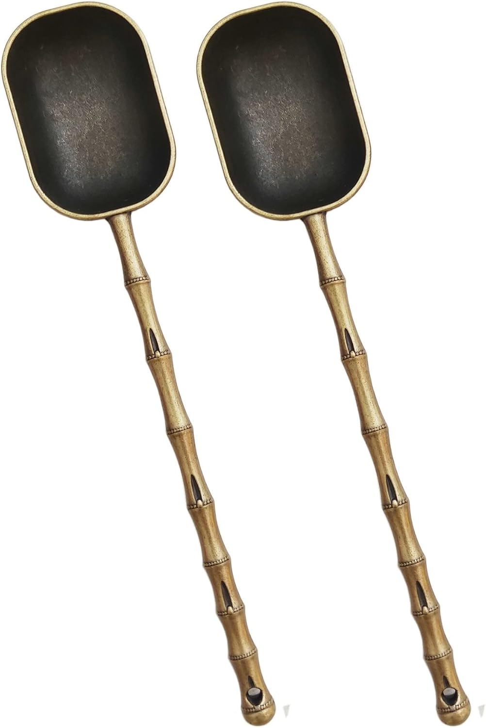 Xusmyzm Vintage Measuring Spoons Art Metal Long Handle