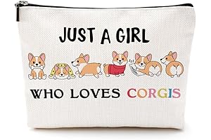 Corgi Gifts Funny Corgi Makeup Bag- Perfect Present for Corgi Lovers