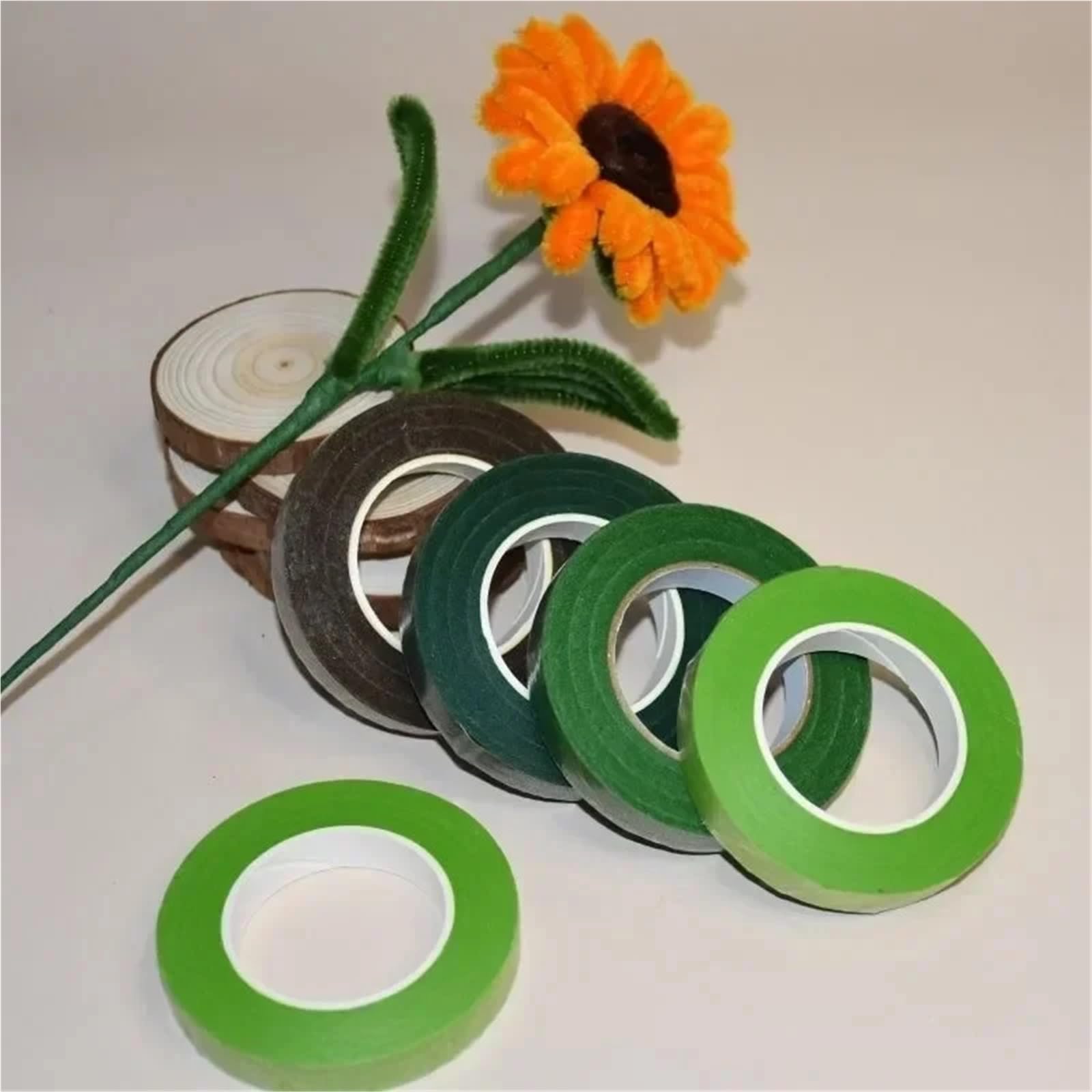 6 Stück mehrfarbiges Blumenband, Blumenstiel-Wickelband, Blumenstraußband, 30 Yard/Rolle, for Blumenhandwerk Für Floristik