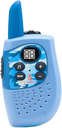 Cobra HE130B Walkie Talkies - Radios bidireccionales para niños, serie Hero (azul, par)