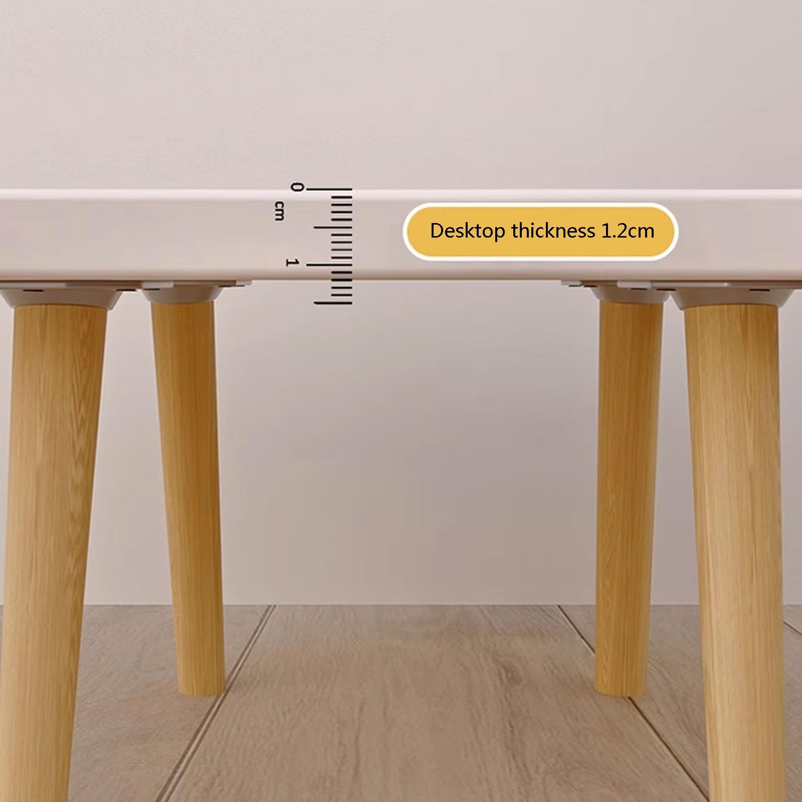 SDdPulse Tavolo da pavimento giapponese moderno e semplice, facile da montare, tavolo da tè per soggiorno, sala da pranzo, tè, decorazione per la casa, giallo, 60 x 40 x 30 cm