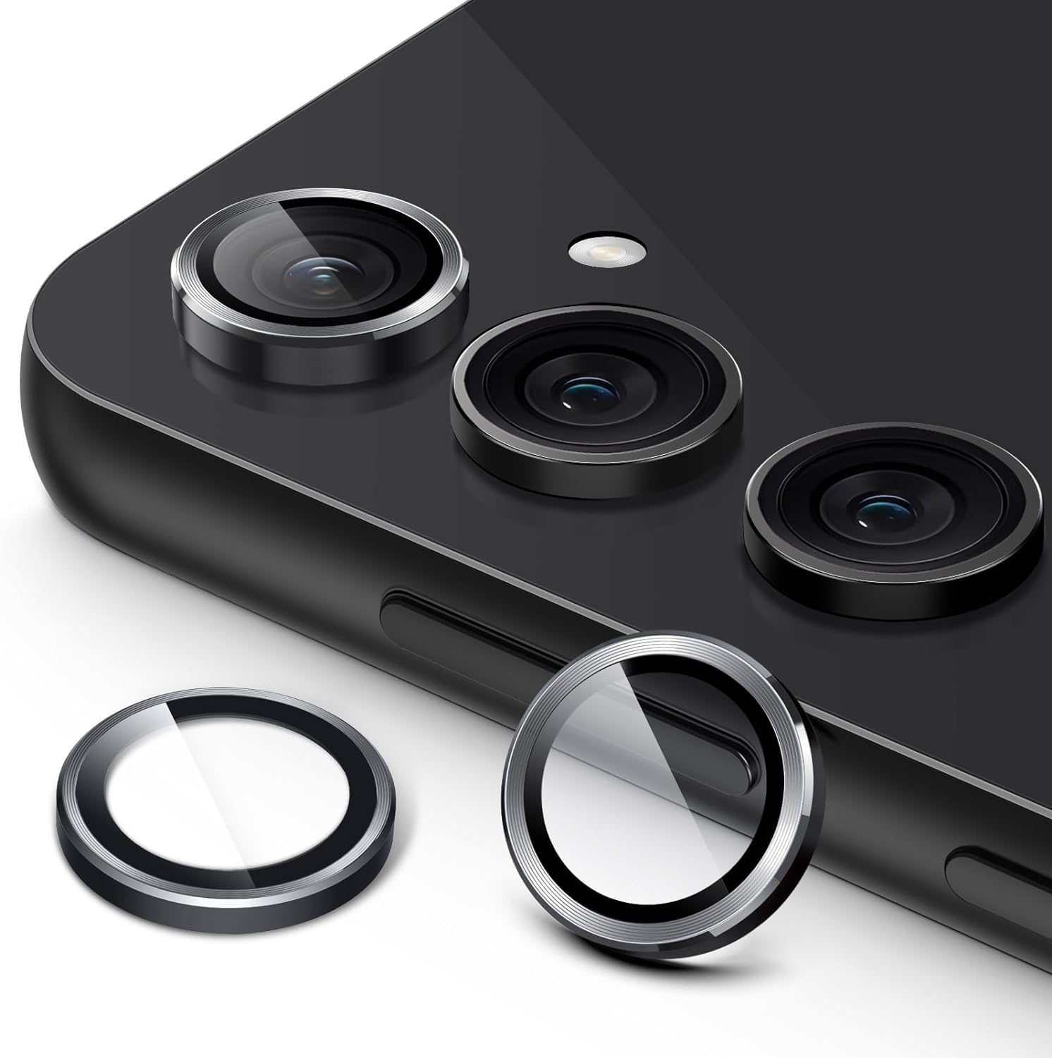 fabe kee Compatible for Samsung Galaxy S23 FE 5G Camera Lens Protector, 9H Tempered Glass Camera Cover Metal -Black (B0CM16TKMX) Amazon Price History, Amazon Price Tracker